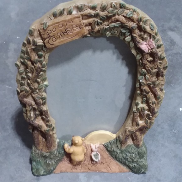 2 Disney Charpente Pooh Frame With Friends Swinging From A Branch & Sunset Walk - Picture 6 of 13